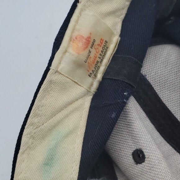 Kids Vintage 90s New Era Diamond Cleveland Baseball Cap Hat Sz 7 - Picture 8 of 16